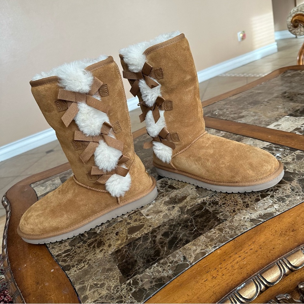 Authentic Koolaburra By Ugg Winter Bow Boots - image 4